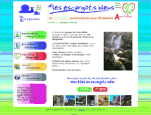 Tablet Screenshot of lesescargotsbleus.fr